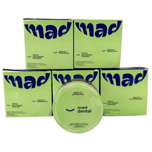 Mad Dental Care Teeth Whitening Powder | Dentist Approved | Safe Natural Formula