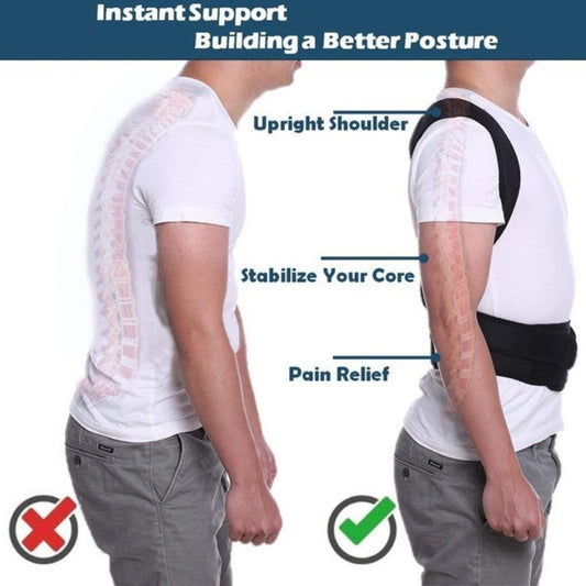 Back Pain Relief Posture Corrector Belt | Adjustable Support for Spine, Shoulder